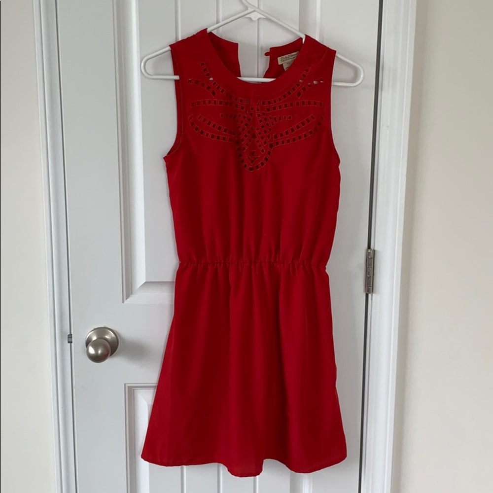 Red lucky brand dress size XS